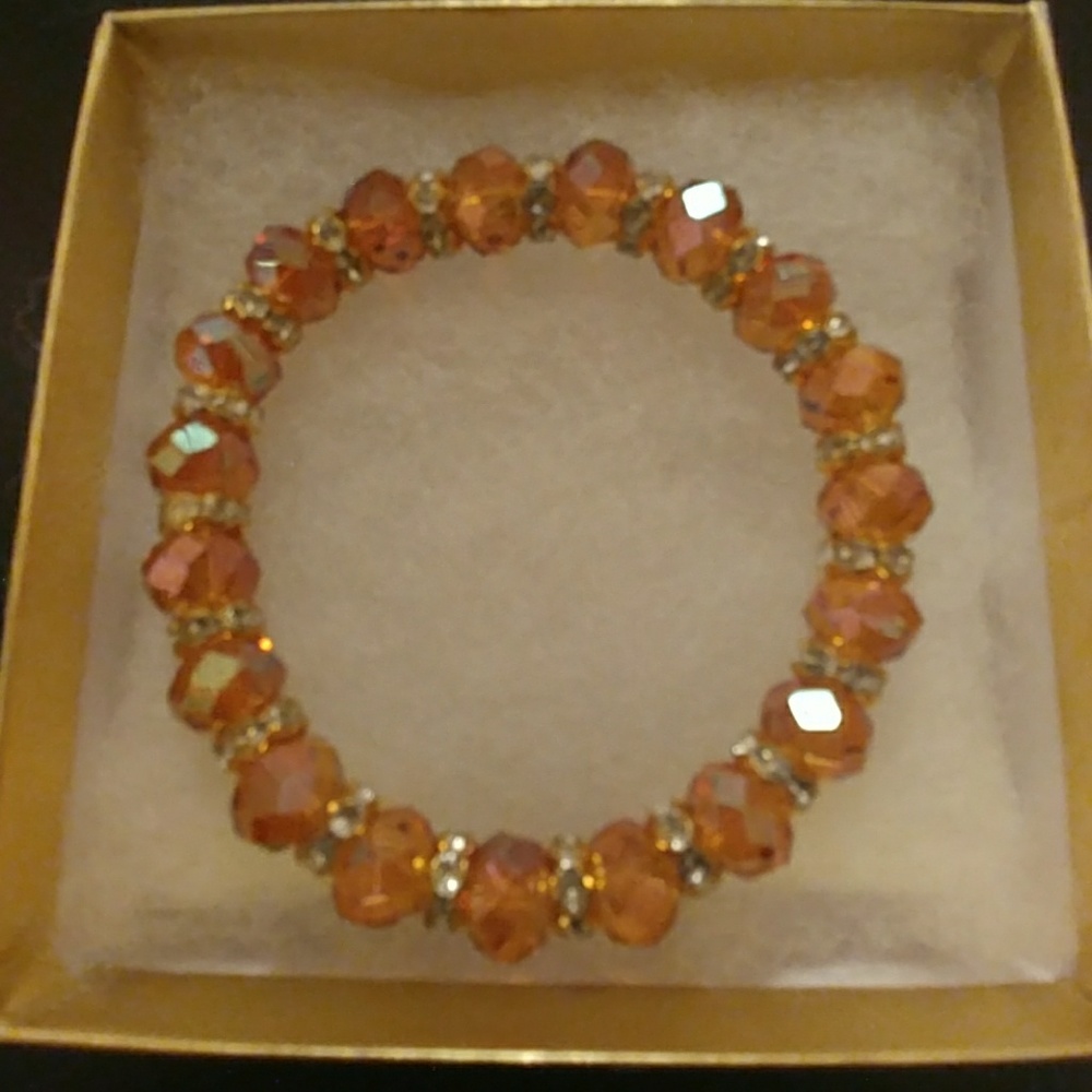 🔥CLEARANCE! Sunset Metallic Crystal Bracelet - Picture 2 of 8
